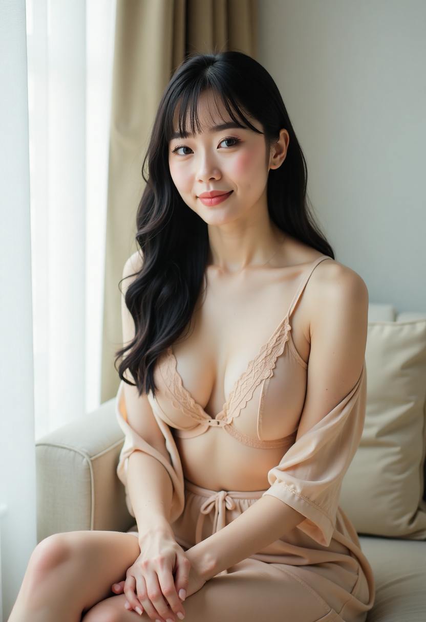 母亲独自坐在房间