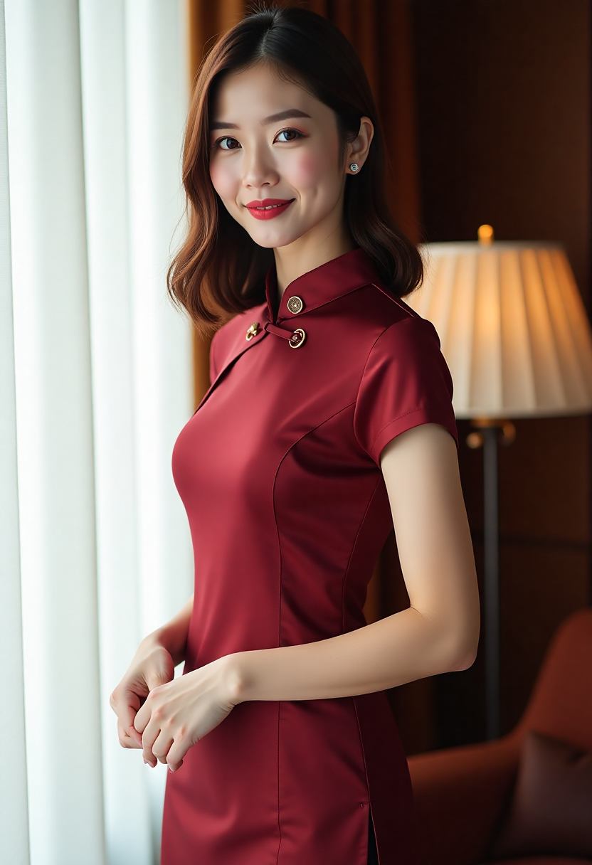 两位演员隔桌对坐